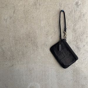Tiny Black Coach Clutch Vintage